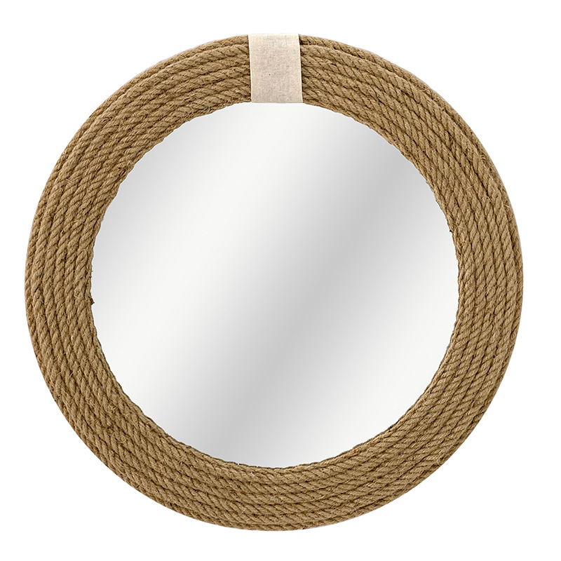 Καθρέπτης Rope pakoworld φυσικό 60x2x60εκ 1