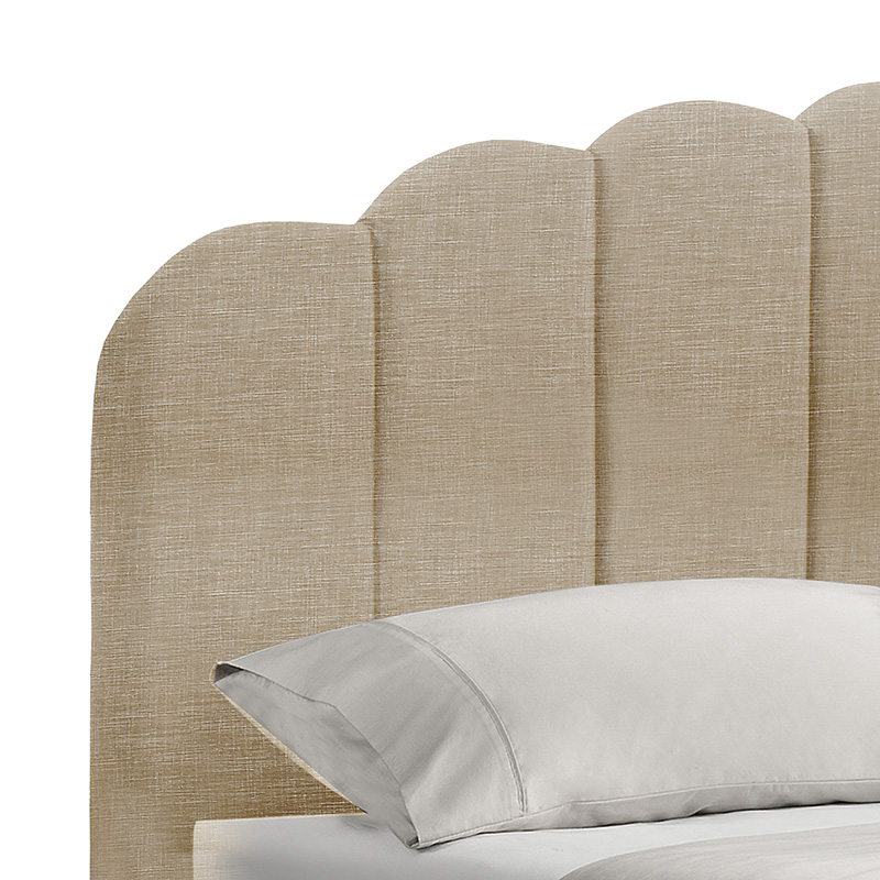 Κρεβάτι Tatiana pakoworld ύφασμα μπεζ με αποθηκευτικό χώρο 160x200εκ 7