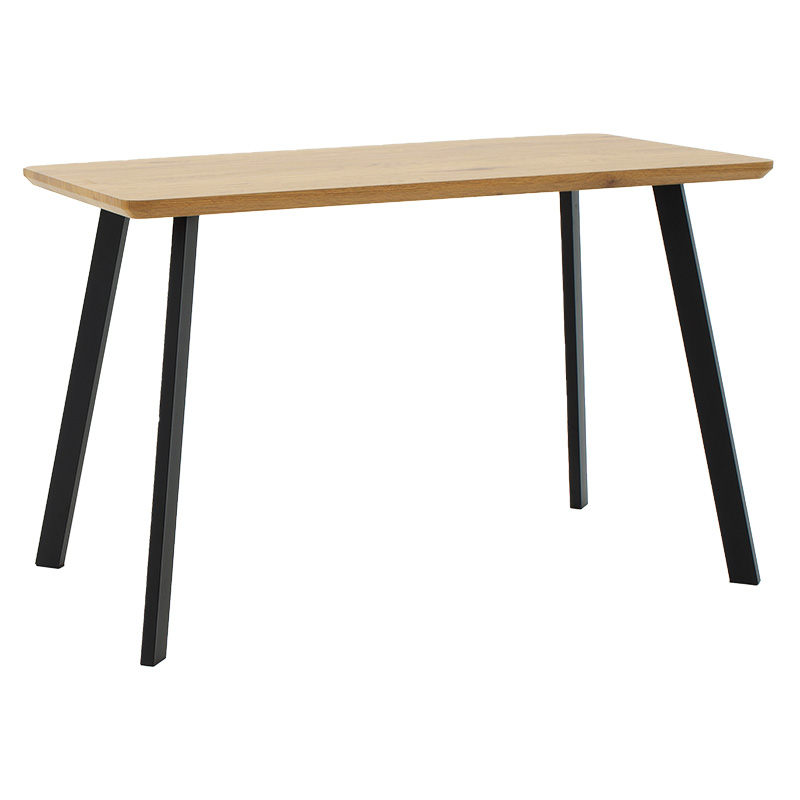 Tραπέζι Adira pakoworld MDF sonoma-μαύρο 120x60x75εκ 1