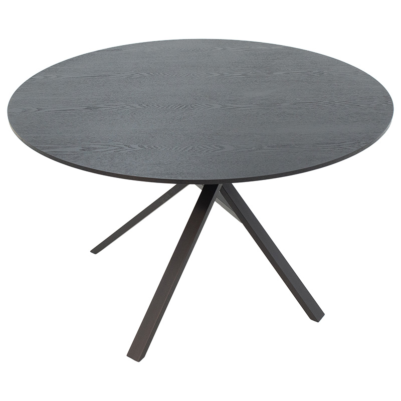 Tραπέζι Cerco pakoworld MDF μαύρο Φ120x75εκ 3