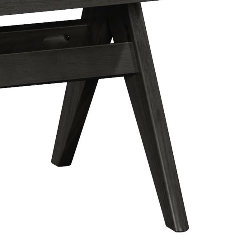 Καρέκλα Winslow pakoworld ξύλο rubberwood μαύρο-pvc rattan φυσικό-ύφασμα γκρι 4