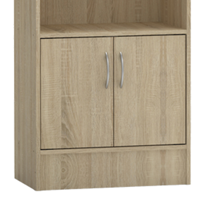 Βιβλιοθήκη Negan pakoworld sonoma μελαμίνης 57x33x180εκ 4