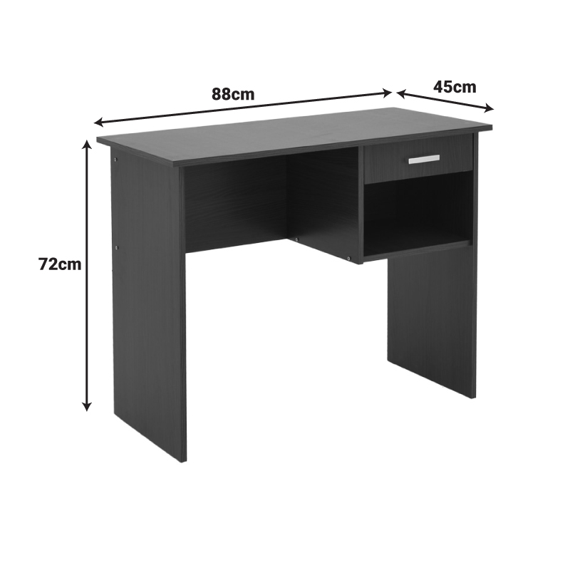 Γραφείο εργασίας με συρτάρι Michael pakoworld γκρι 88x45x72εκ 7