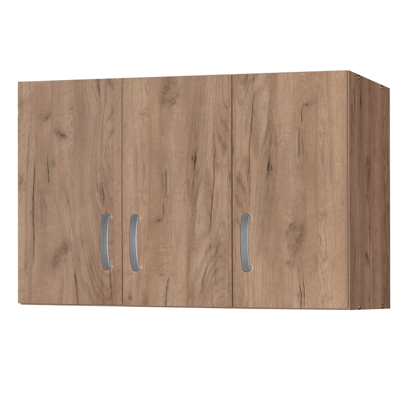 Ντουλάπα τρίφυλλη και πατάρι Zelia pakoworld φυσικό 90x42x240εκ. 4