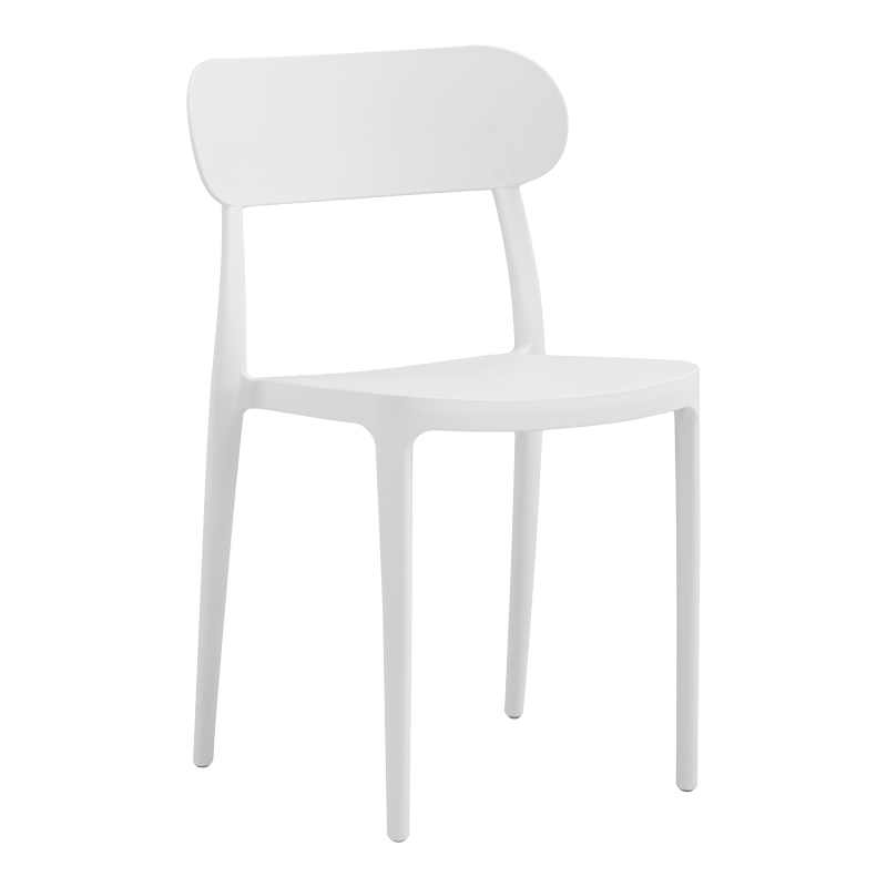 Καρέκλα Amvroan στοιβαζόμενη pakoworld με UV protection λευκό pp 51x49x79.5εκ 1