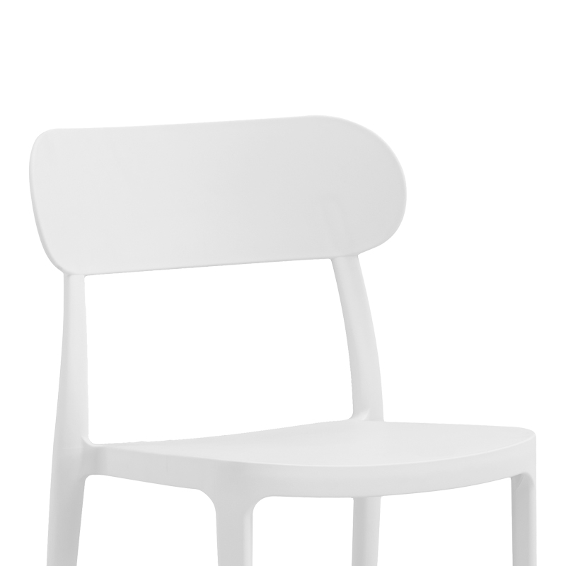 Καρέκλα Amvroan στοιβαζόμενη pakoworld με UV protection λευκό pp 51x49x79.5εκ 3