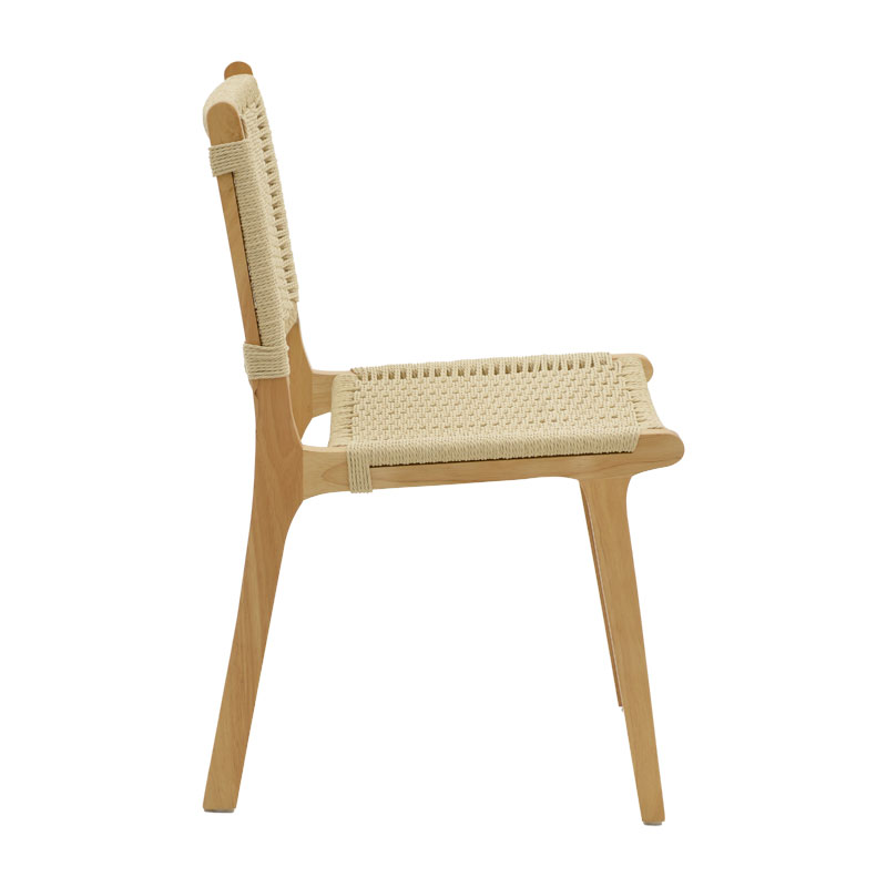 Καρέκλα Julien pakoworld rubberwood φυσικό-έδρα φυσικό σχοινί 61x54x85εκ 5