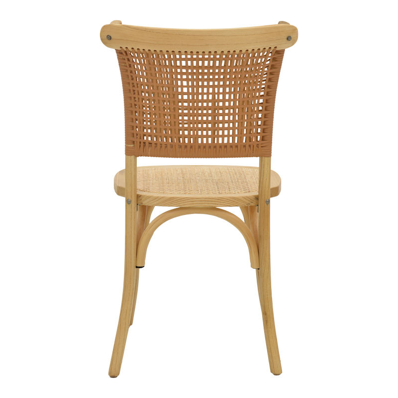 Καρέκλα Karley pakoworld φυσικό ξύλο οξιάς-έδρα φυσικό rattan 48x52x89εκ 7