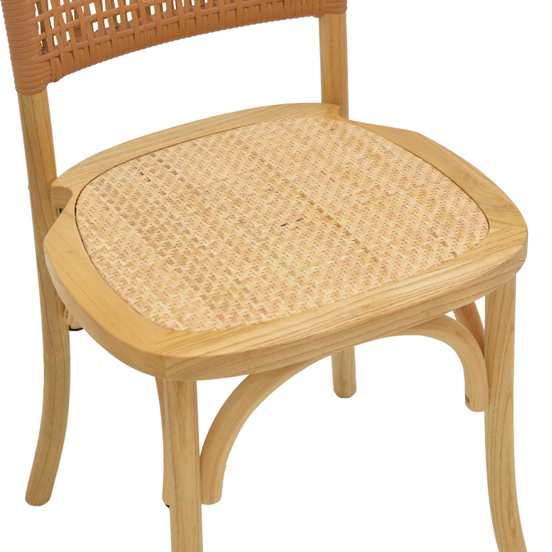 Καρέκλα Karley pakoworld φυσικό ξύλο οξιάς-έδρα φυσικό rattan 48x52x89εκ 9