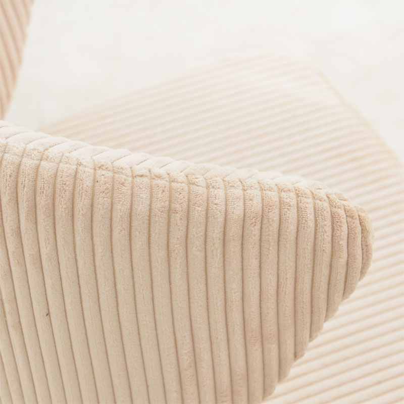 Καρέκλα Mattia pakoworld κρεμ ύφασμα-πόδι μαύρο μέταλλο 55x53x80εκ 8