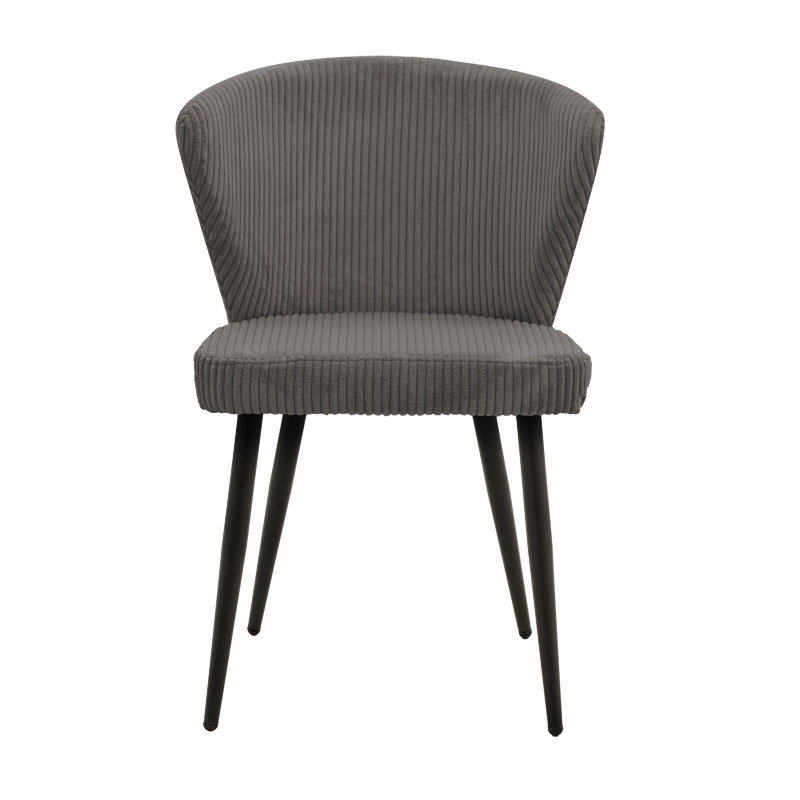 Καρέκλα Mattia pakoworld ανθρακί ύφασμα-πόδι μαύρο μέταλλο 55x53x80εκ 4