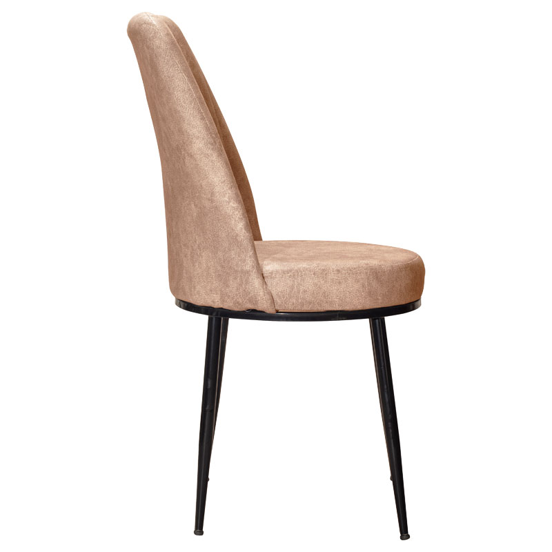 Καρέκλα Farell I pakoworld ύφασμα εκρού antique-μεταλλικό μαύρο πόδι 3