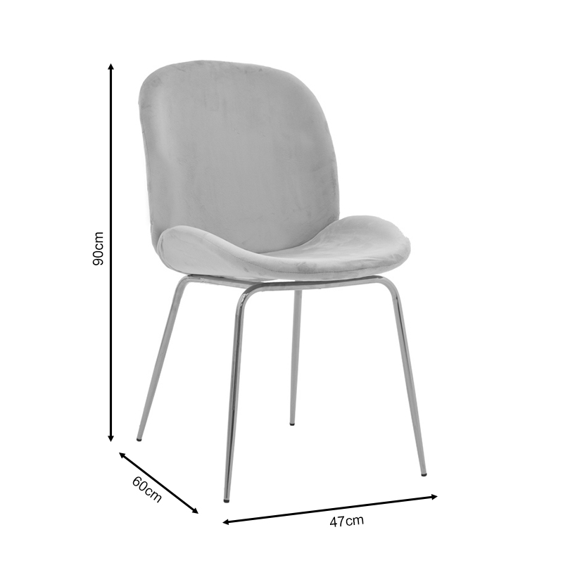 Καρέκλα Maley pakoworld πράσινο βελούδο-πόδι χρυσό μέταλλο 47x60x90εκ 8