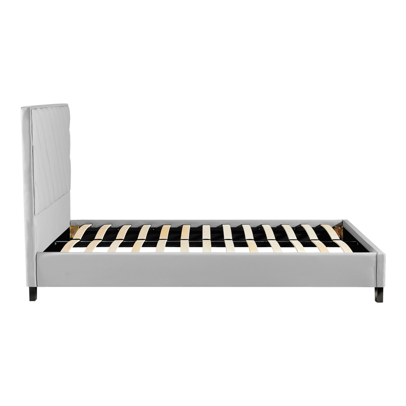 Κρεβάτι διπλό Franky pakoworld pu γκρι 160x200εκ 3