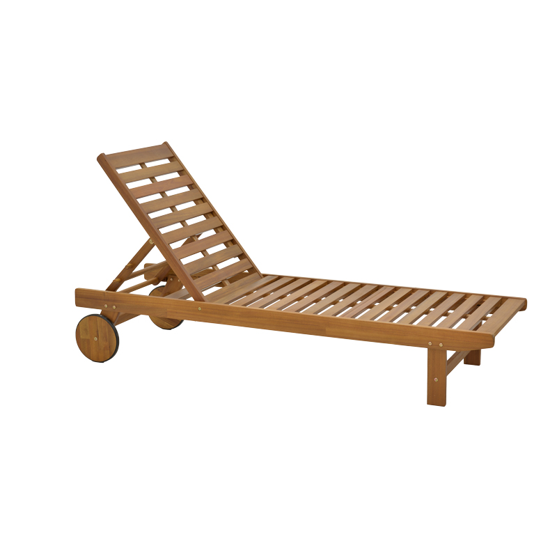 Ξαπλώστρα Weylar pakoworld ξύλο ακακίας φυσικό 60x193x30εκ 1
