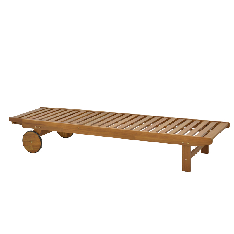 Ξαπλώστρα Weylar pakoworld ξύλο ακακίας φυσικό 60x193x30εκ 2