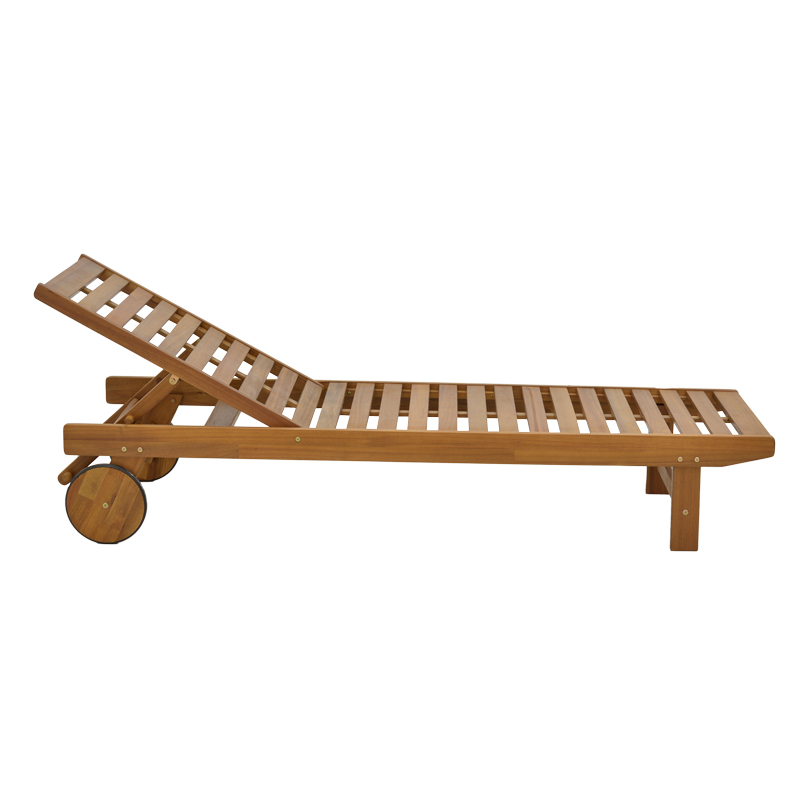 Ξαπλώστρα Weylar pakoworld ξύλο ακακίας φυσικό 60x193x30εκ 4