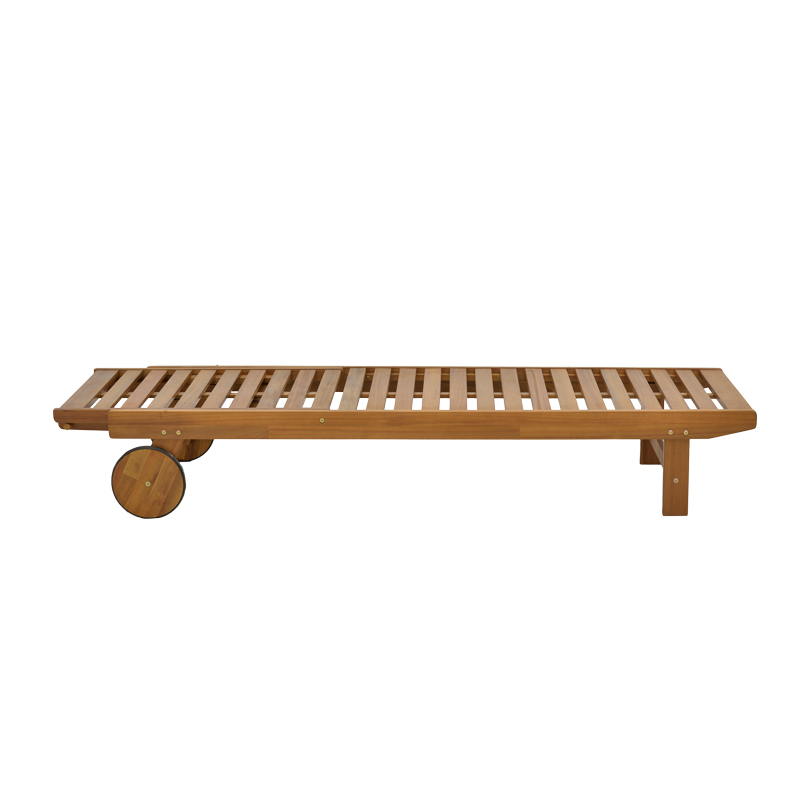 Ξαπλώστρα Weylar pakoworld ξύλο ακακίας φυσικό 60x193x30εκ 5