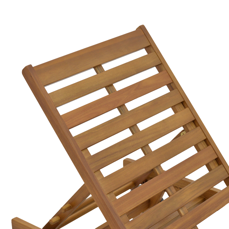 Ξαπλώστρα Weylar pakoworld ξύλο ακακίας φυσικό 60x193x30εκ 7