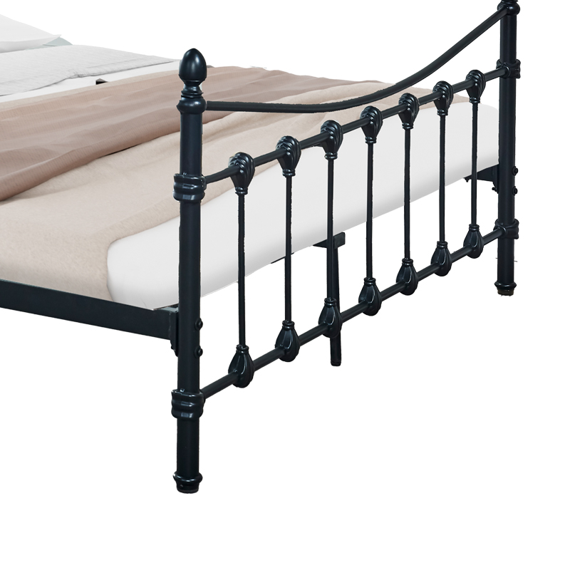 Κρεβάτι Beowulf pakoworld μαύρο μεταλλικό 140x190εκ 4