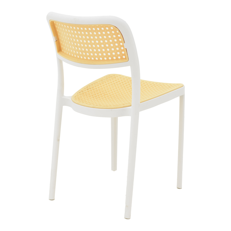 Καρέκλα Westley pakoworld pp φυσικό-λευκό 55x47x81εκ 3