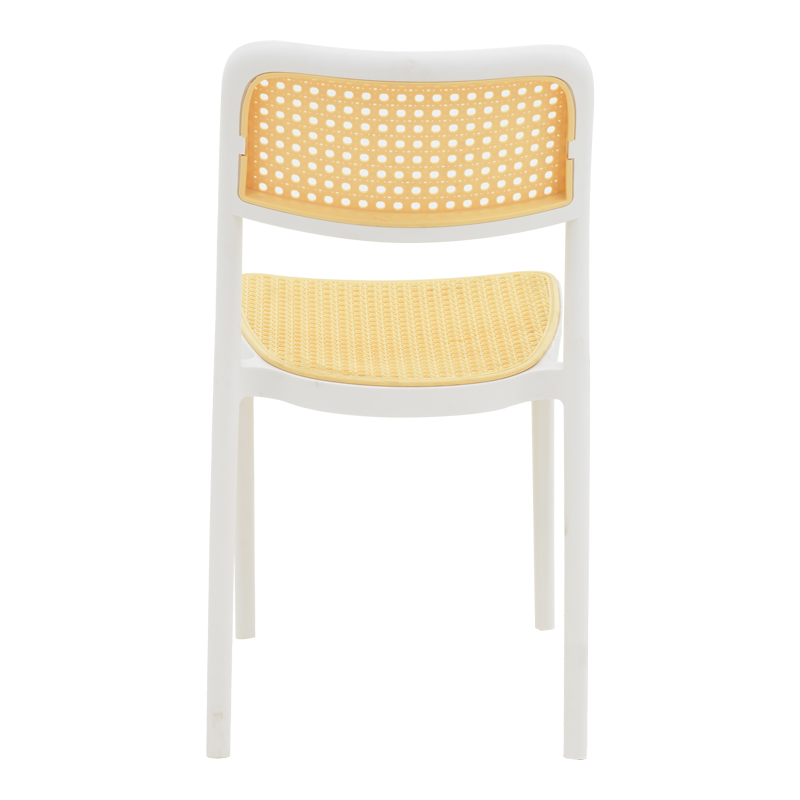Καρέκλα Westley pakoworld pp φυσικό-λευκό 55x47x81εκ 6