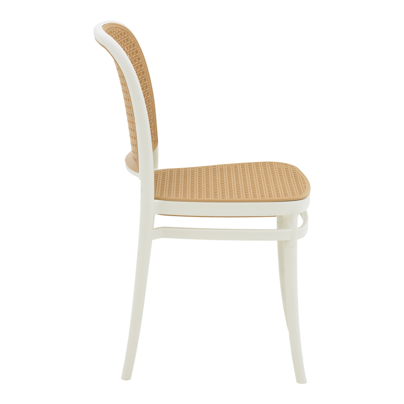 Καρέκλα Nereus pakoworld pp φυσικό-λευκό 45x43x84εκ 4