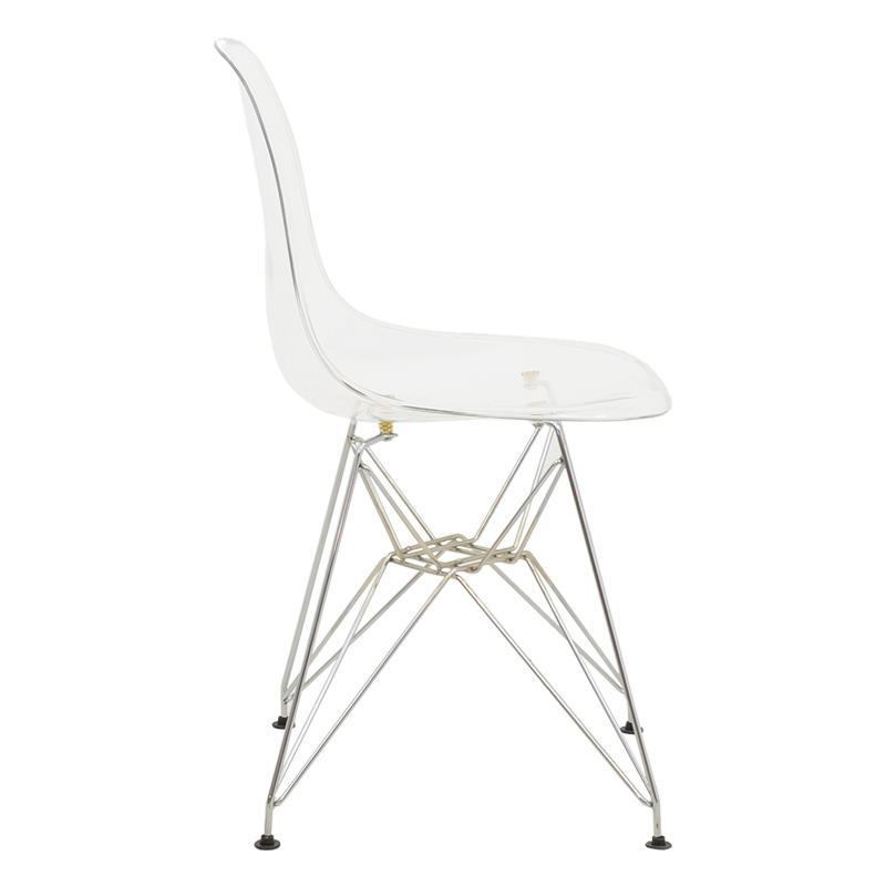 Καρέκλα Adelle pakoworld PP διάφανο-inox πόδι 46x55x81εκ 3