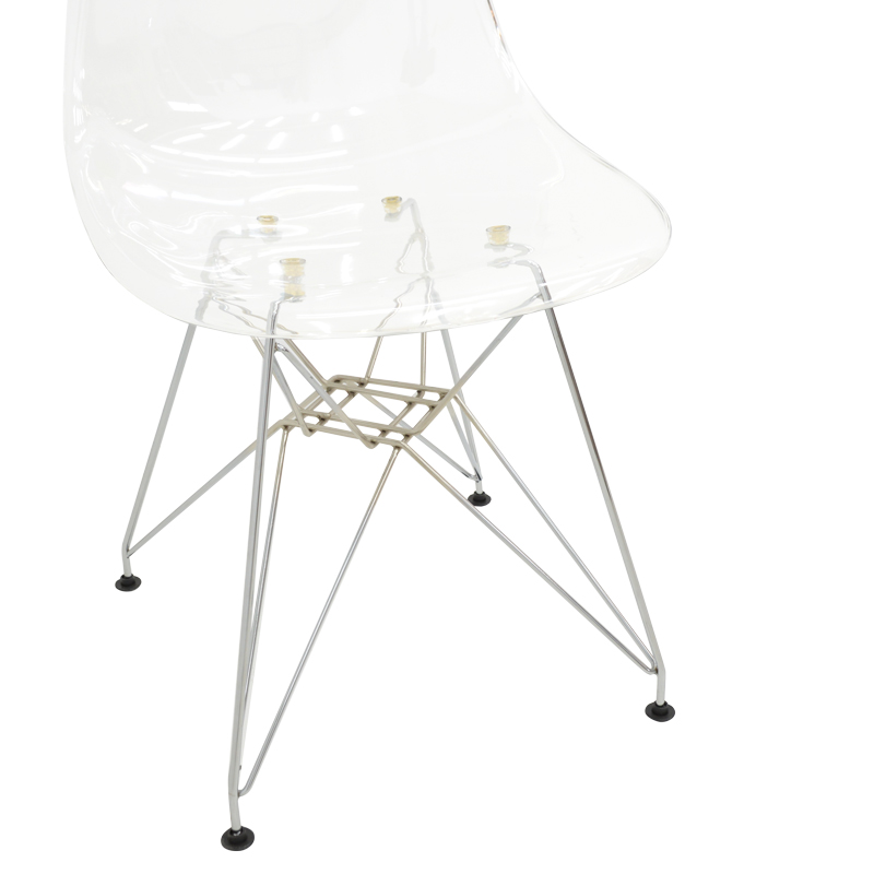 Καρέκλα Adelle pakoworld PP διάφανο-inox πόδι 46x55x81εκ 6