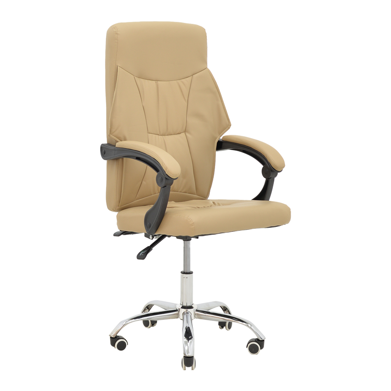 Καρέκλα γραφείου διευθυντή Glorin pakoworld μπεζ pu 60x68x128εκ 1