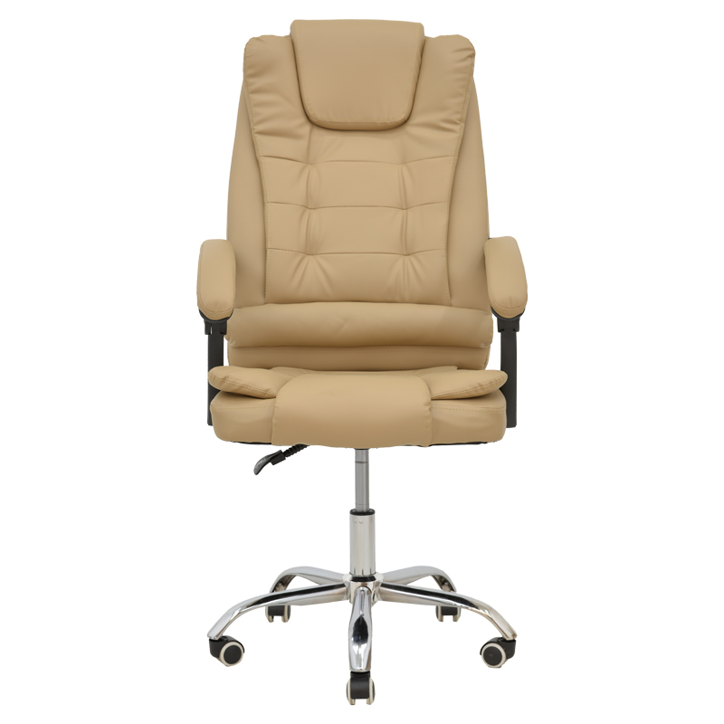 Καρέκλα γραφείου διευθυντή Toronsi pakoworld μπεζ pu 60x68x128εκ 4
