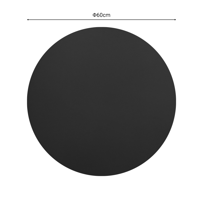 Επιφάνεια τραπεζιού Sensie pakoworld τ.Werzalit ανθρακί Φ60εκ 2