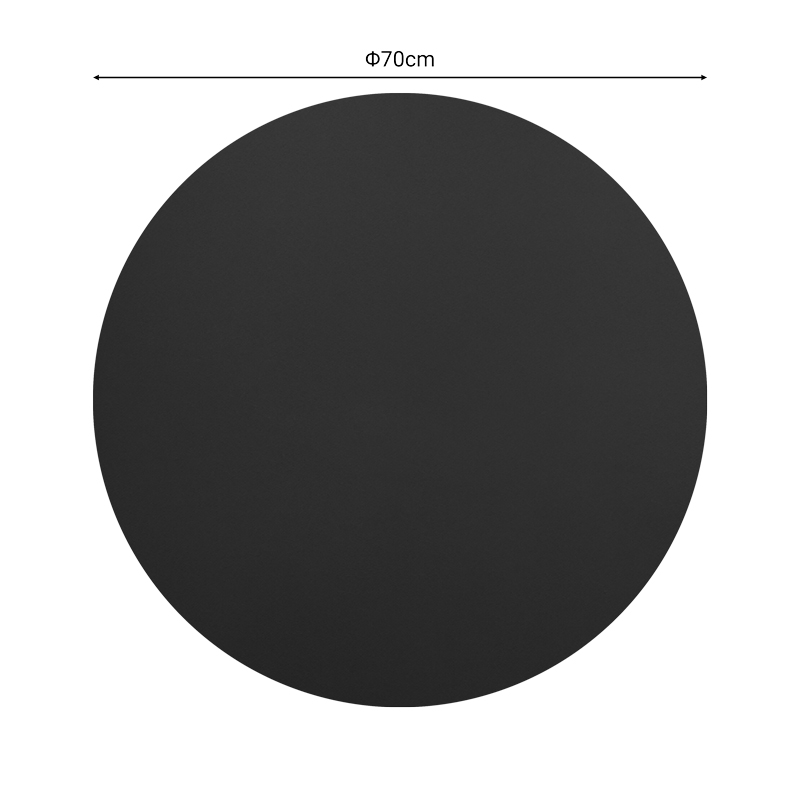 Επιφάνεια τραπεζιού Sensie pakoworld τ.Werzalit ανθρακί Φ70εκ 2