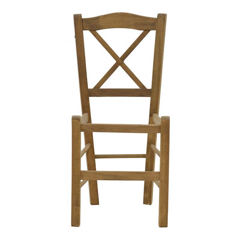 Καρέκλα καφενείου Χιαστή pakoworld καρυδί ξύλο 42x40x89εκ 4