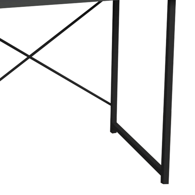 Γραφείο εργασίας Ustando pakoworld ανθρακί μελαμίνης-μαύρο μέταλλο 90x60x72εκ 4