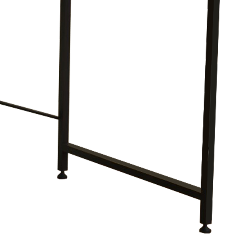 Γραφείο εργασίας Karvem pakoworld oak μελαμίνης-μαύρο μέταλλο 120x60x73εκ 3