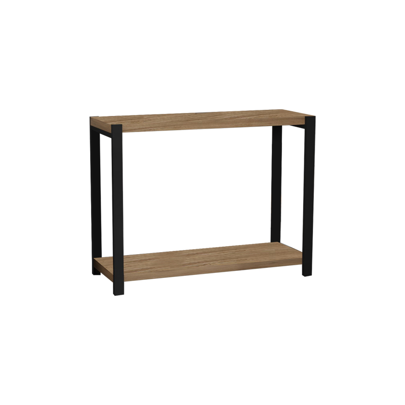 Επιτραπέζια ραφιέρα Lerf pakoworld oak μελαμίνης-μαύρο μέταλλο 48x17x40εκ 1