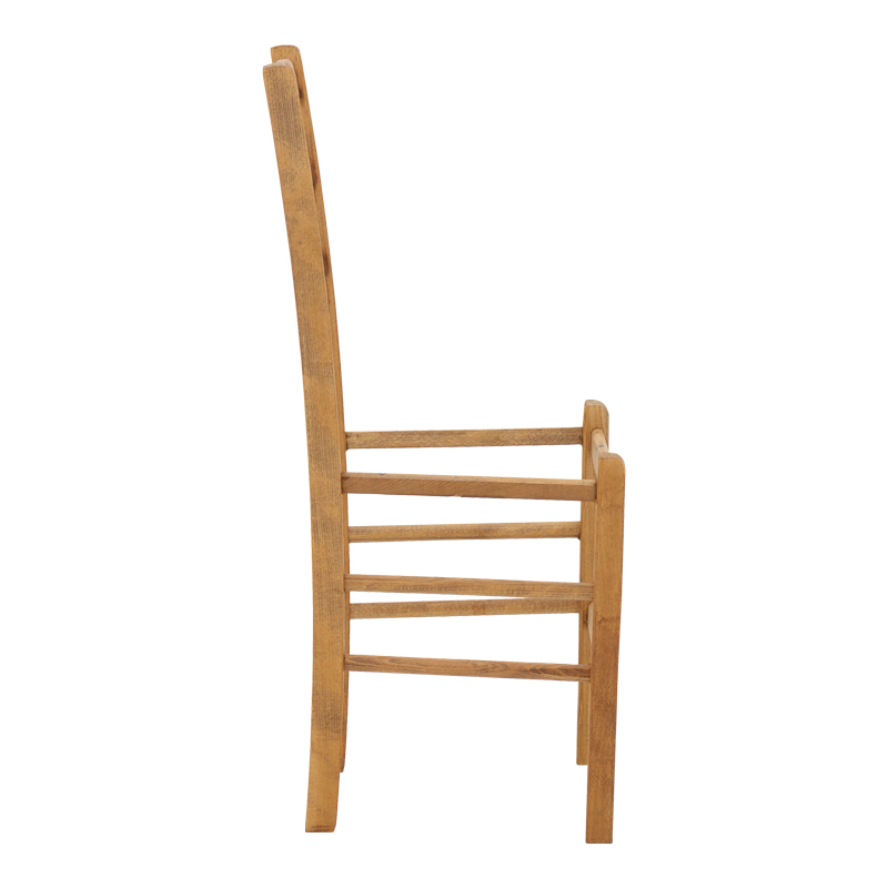 Καρέκλα καφενείου Πάρος pakoworld μασίφ ξύλο οξιάς λούστρο καρυδί 41x42x92εκ 3