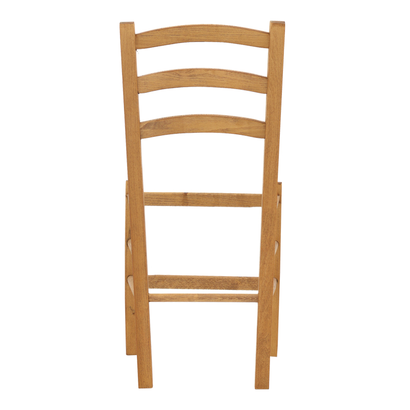 Καρέκλα καφενείου Πάρος pakoworld μασίφ ξύλο οξιάς λούστρο καρυδί 41x42x92εκ 5