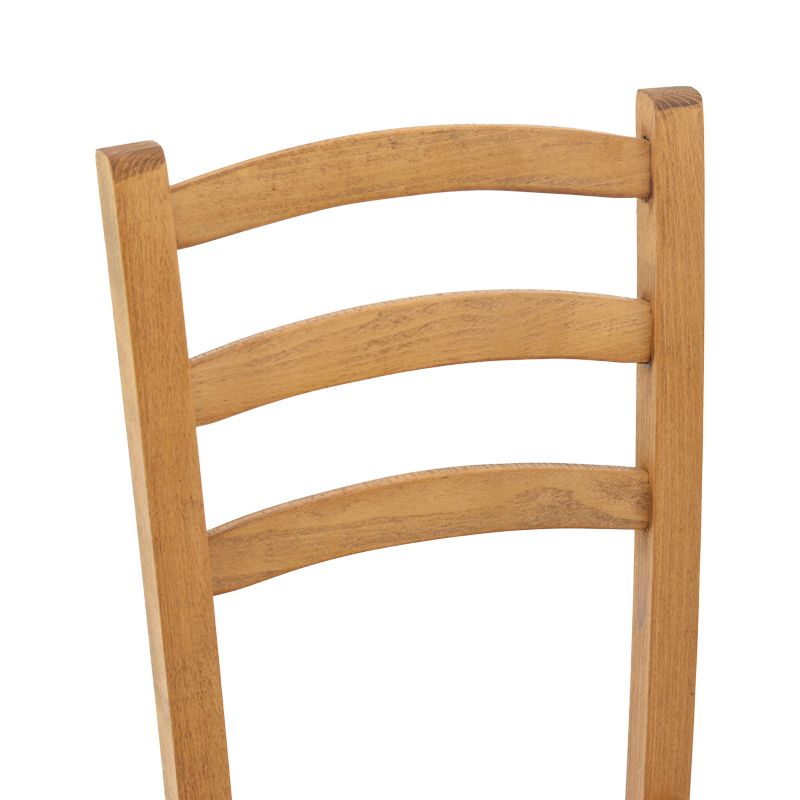 Καρέκλα καφενείου Πάρος pakoworld μασίφ ξύλο οξιάς λούστρο καρυδί 41x42x92εκ 6