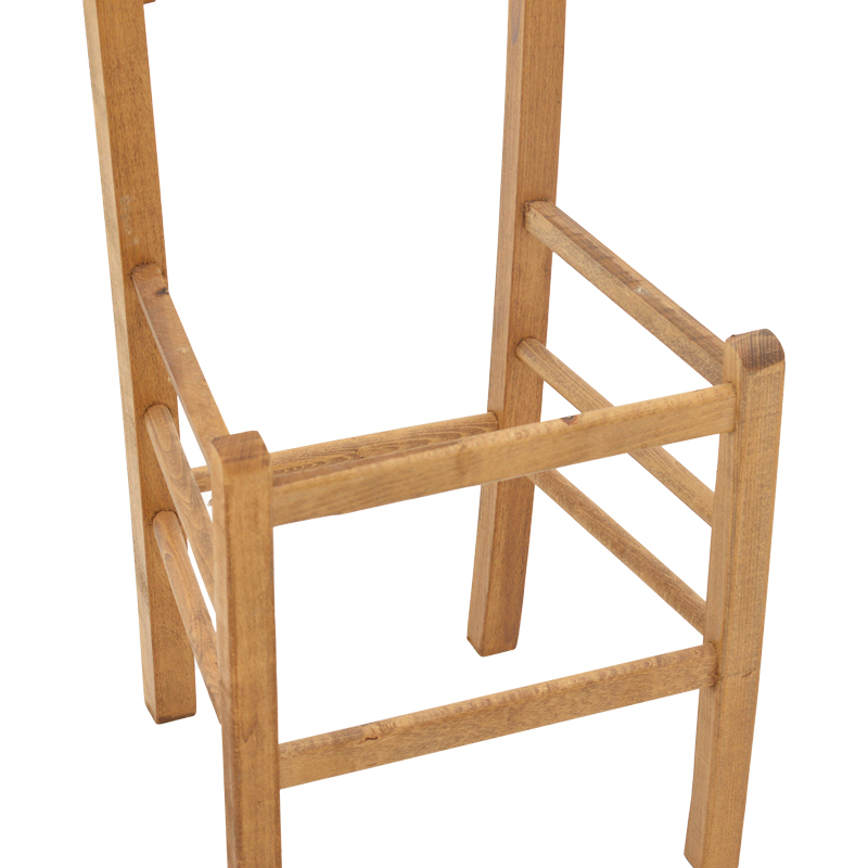 Καρέκλα καφενείου Πάρος pakoworld μασίφ ξύλο οξιάς λούστρο καρυδί 41x42x92εκ 7