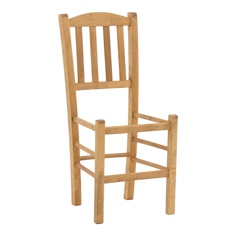 Καρέκλα καφενείου Σύρος pakoworld μασίφ ξύλο οξιάς λούστρο καρυδί 41x42x92εκ 1