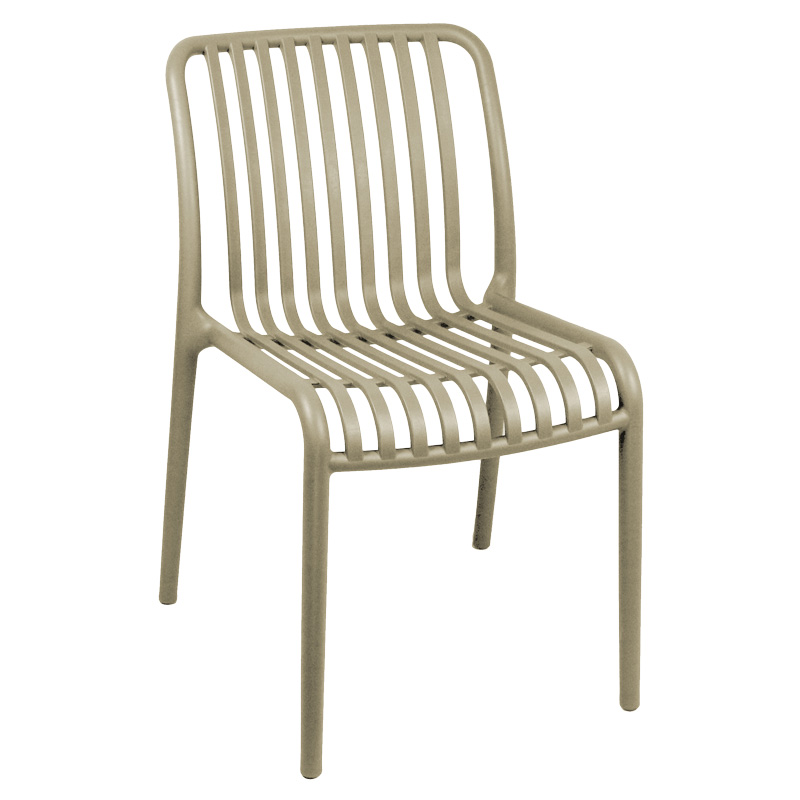 Καρέκλα Zoi pakoworld pp σε απόχρωση cappucino 42x58x79εκ 1