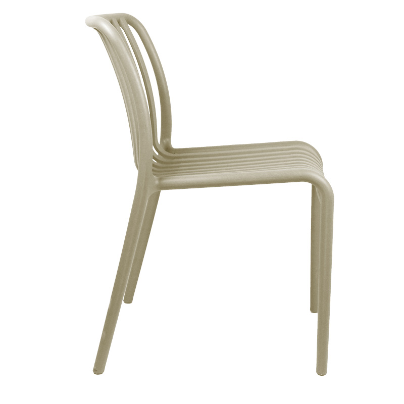 Καρέκλα Zoi pakoworld pp σε απόχρωση cappucino 42x58x79εκ 4