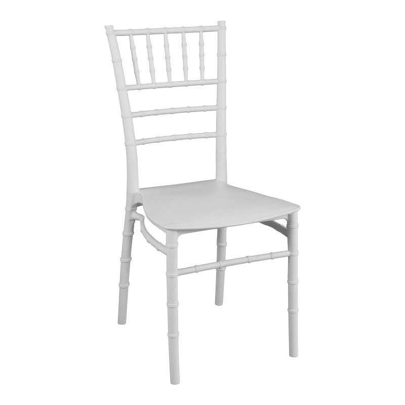 Καρέκλα Tiffany pakoworld pp σε λευκή απόχρωση 40x40x88εκ 1