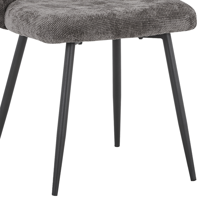 Καρέκλα Karg pakoworld καφέ ύφασμα-πόδι μαύρο μέταλλο 57x62x80εκ 6