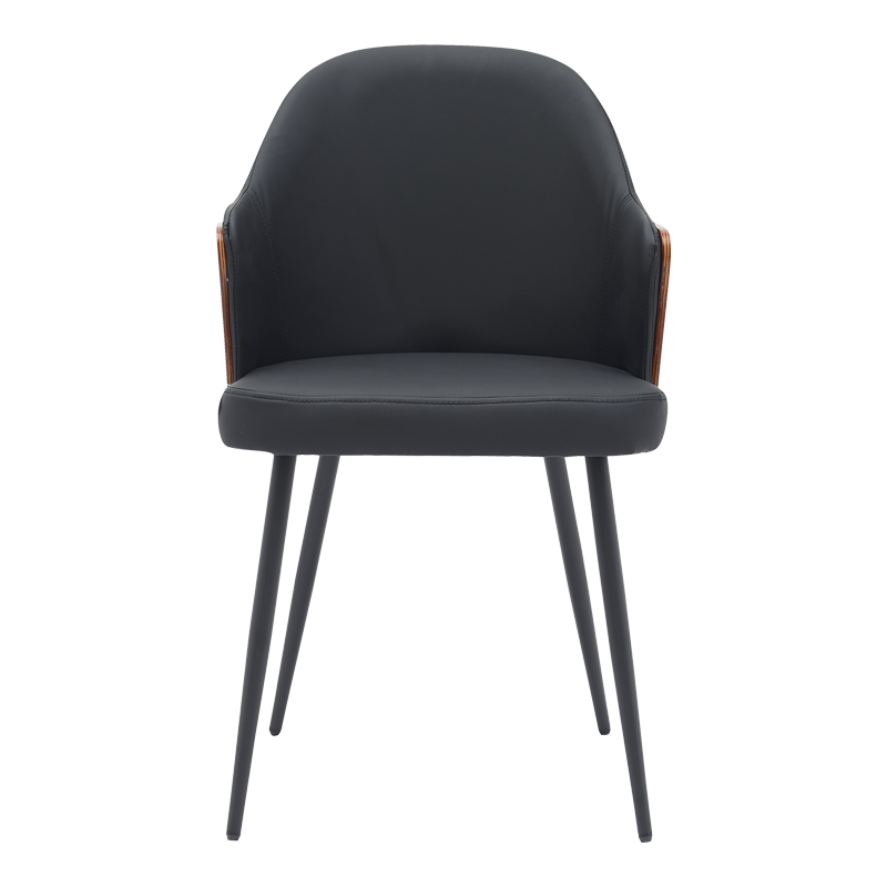 Καρέκλα Marci pakoworld μαύρο pu-πόδι μαύρο μέταλλο 58x58x91εκ 4