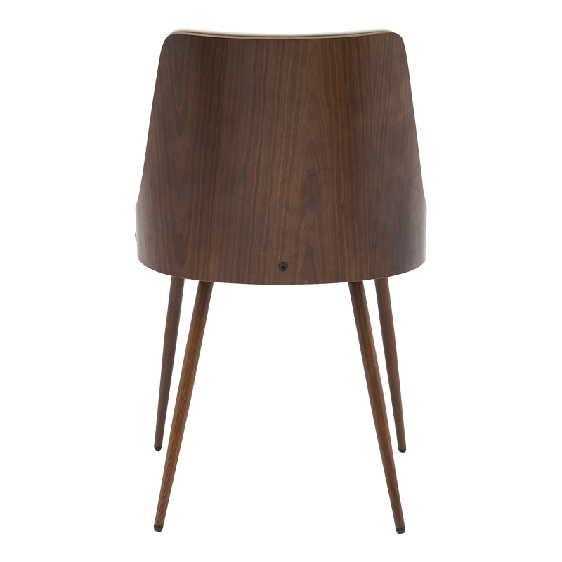 Καρέκλα Korome pakoworld μπεζ pu-πόδι καρυδί μέταλλο 50x58.5x78εκ 5