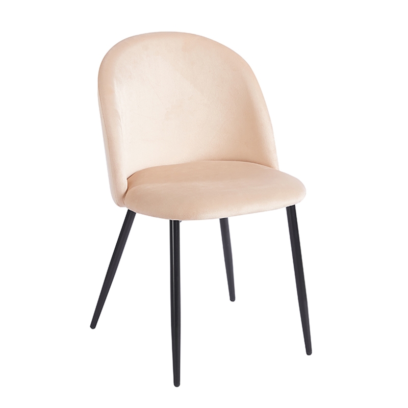 RIO BEIGE VELVET ΥΦΑΣΜΑ ΚΑΡΕΚΛΑ ΜΕΤΑΛΛΙΚΗ 50X52X81εκ. 1