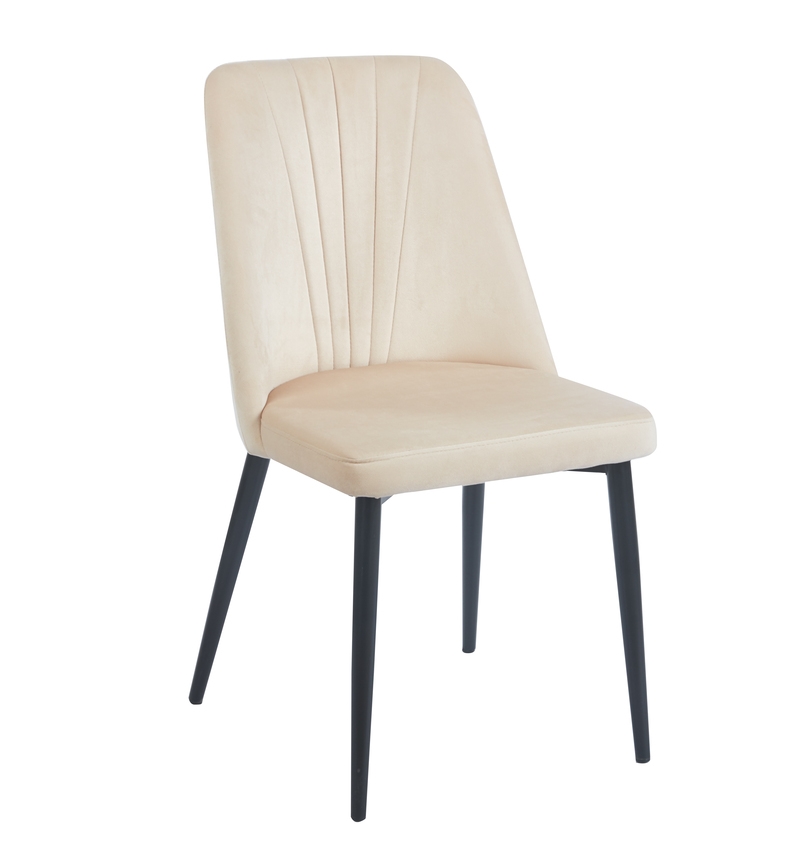 BEIGE VELVET/PU ΚΑΡΕΚΛΑ ΜΕΤΑΛΛΙΚΗ 1